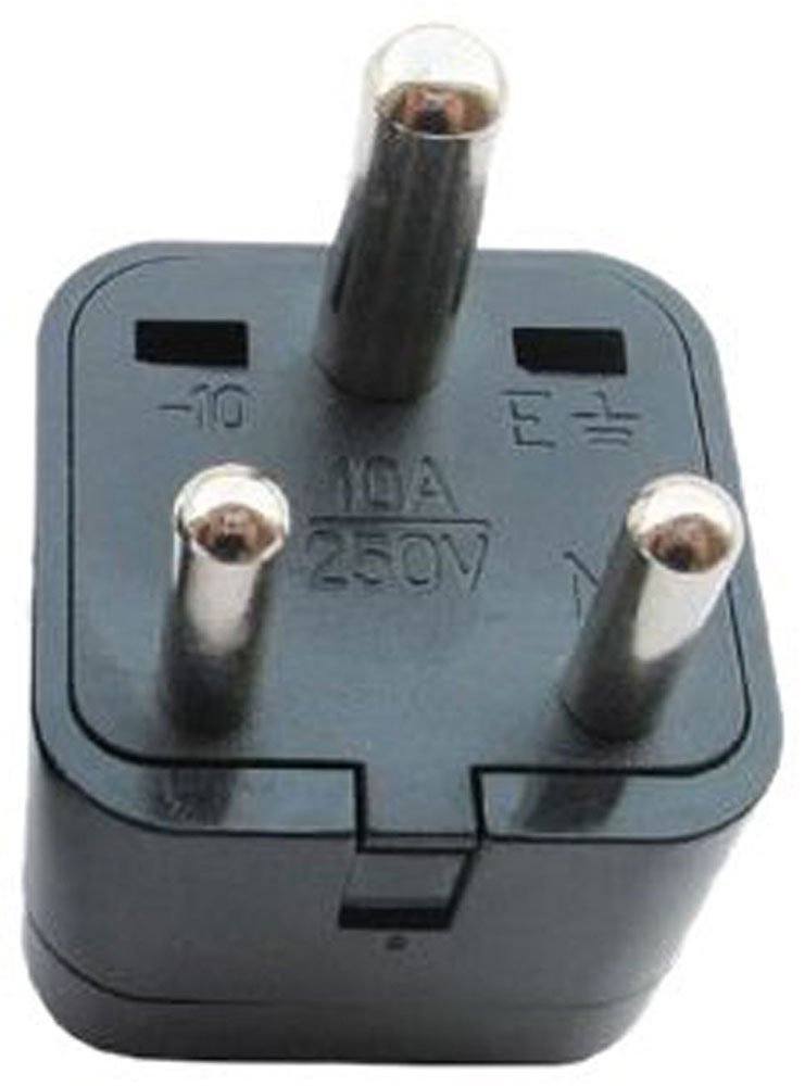 VCT VP-101 Universal USA Female to India Grounded Male International Plug Adapter