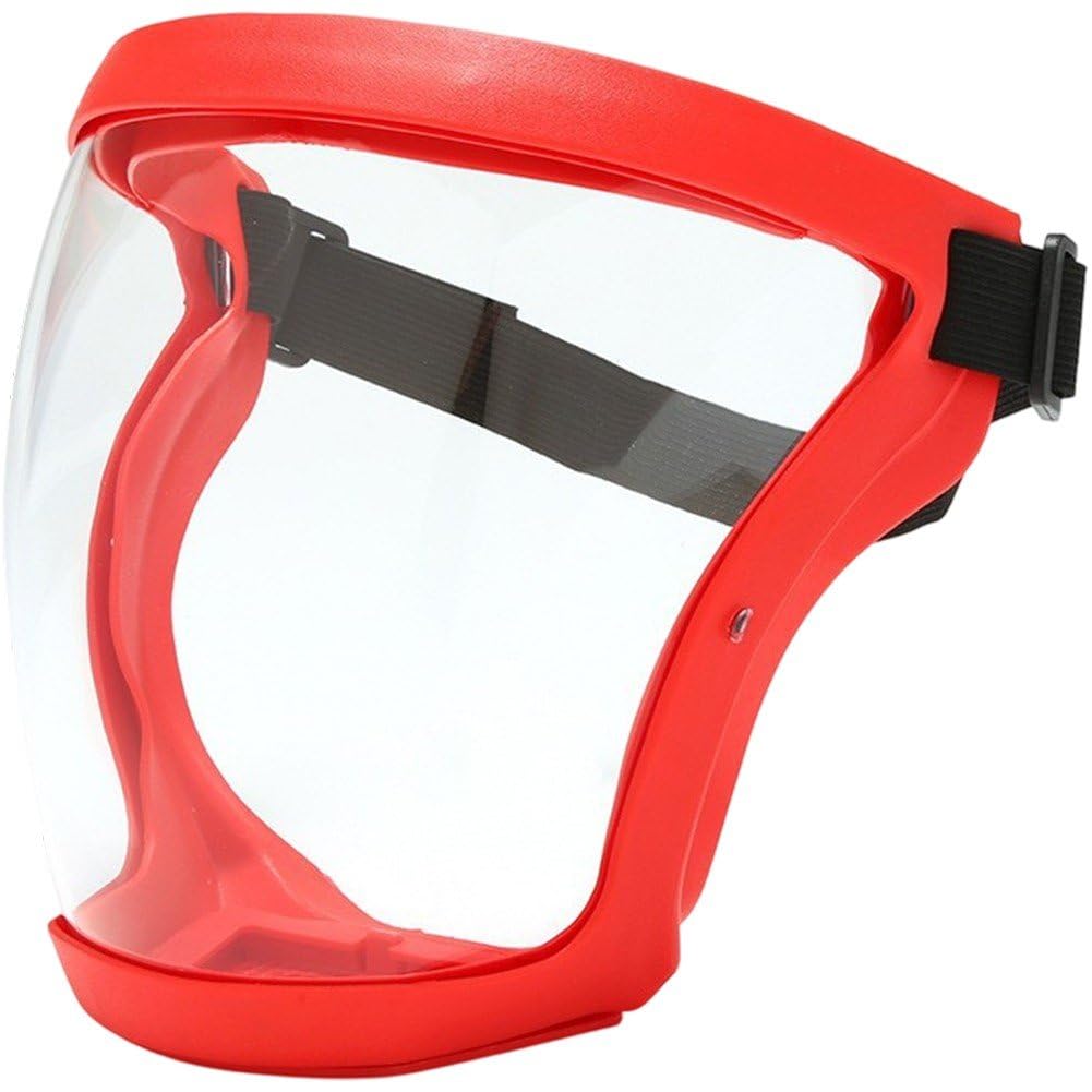 Sslvya Full Face Shield for Yard Work Woodworking, Wide View Clear Visor Full Face Super Protective Shields, Anti-fog, High-definition, Adjustable Headband