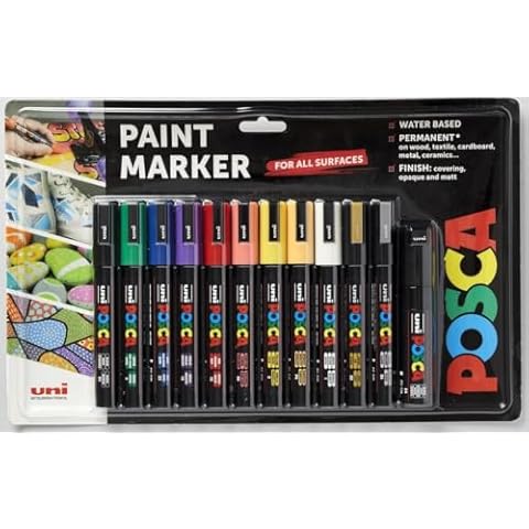 POSCA PC-5M Paint Markers for Art Cover