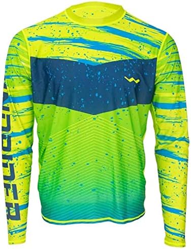 UPF50+ Long Sleeve Fishing Shirts for Men - Vented Sides, Light weight, Wicking