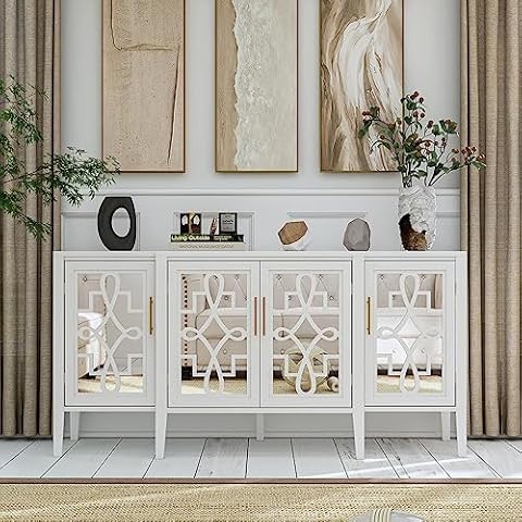 Generic Mirrored Door Media Console Cover