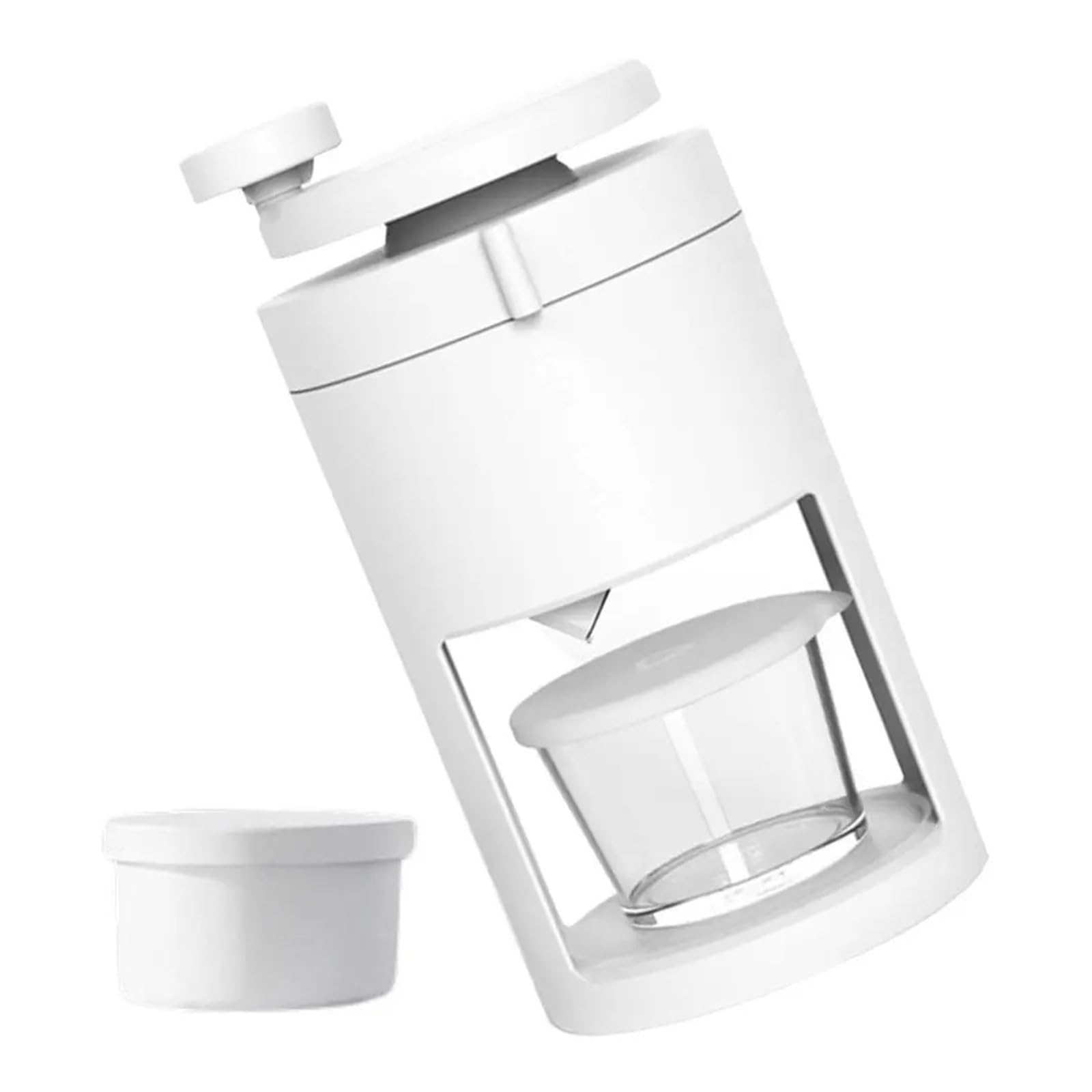 Generisch Manuelle handbetriebene Eisrasiermaschine mit Stahlklingen, tragbarer Brecher for Zuhause, Smoothies, Slushies, Cocktails, Küchenbedarf