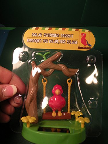 Qiyun Parrot Swinging Dancing Solar Powered Flip Flap Cute Animal New M20 Qiyun Parrot Swinging Dancing Solar Powered Flip Flap Cute Animal New M20