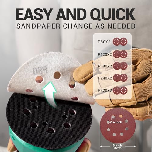 DCA 5-Inch 6-Speed Random Sander