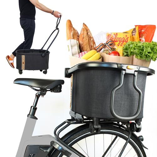MY-DUQUE-Multi-2in1-Fahrradkorb-und-Einkaufs-Trolley-Faltbar-inklusive-Halterung-schnelles-bedienunug-Fahrradtasche-Fahrrad-Zubehoer-Abnehmbarer-Shopping-Einkaufskorb-fuer-Gepacktrager