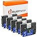 Produktbild Bubprint Kompatibel 5 Schriftbänder als Ersatz für Brother TZE-121 TZE 121 für P-Touch 1280 2430PC 2730VP 3600 9500PC 9700PC D400VP D600VP H100LB H105 P700 P750W Schwarz auf Transparent