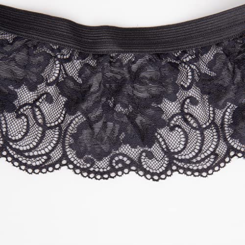 Evankin Mens Sexy Thong Lace Skirt G-Strings Girly Underwear Bulge Pouch Sissy Gay Christmas Gag Gift Funny Underwear3