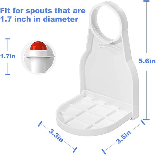 Miniatura 4 de Paquete de 2 portavasos, detergente para ropa sucia, para la mayoría de botellas de tamaño económico, no más fugas ni desorden para la organización