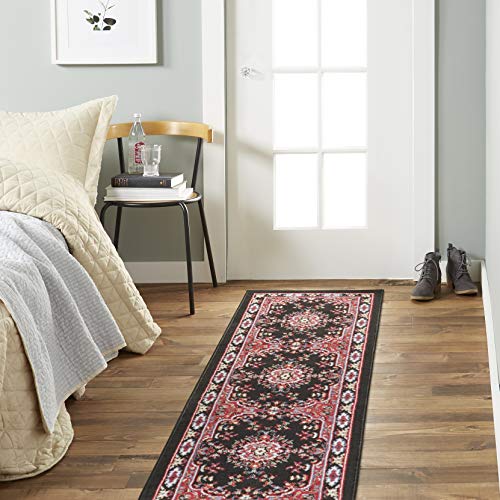 Tapete tradicional Sakarya Home Dynamix 0.54x2.18 m negro miniatura 1