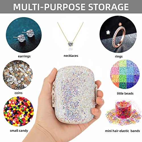 Image of Daily Vitamin Organizer,Portable Pill Case Travel,Medicine Pill Boxes Containers Bottle,Small Pill Holder Carrier for Purse,Cute Medication Dispenser Aids(Colorful)