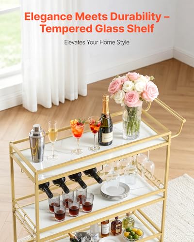 VEVOR 3-Tier Bar Cart