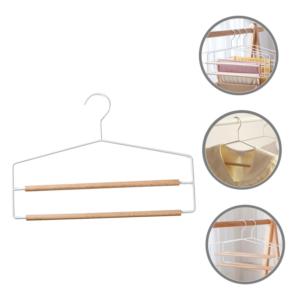 JECOMPRIS Multi Pants Hanger Space Saving Trouser Organizer for Closet Storage for Neat Clothes Arrangement Household Belt Hangers Efficient Wardrobe