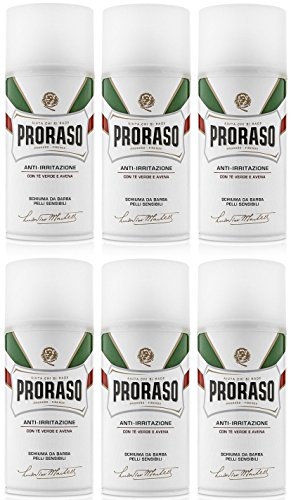 Proraso 6 er Pack Proraso White Shaving Foam 300 ml Rasierschaum