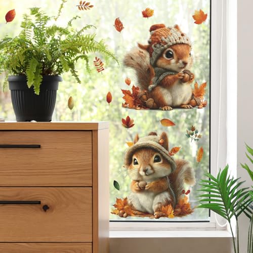 Vinilos decorativos de ardilla acuarela para pared miniatura 6