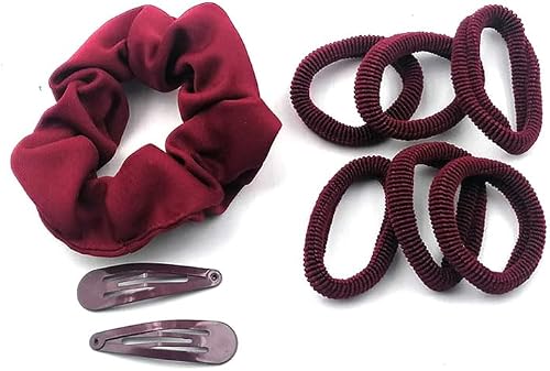 Chic School Set 6 for Hairs, Maroon