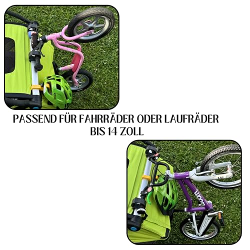 GuNaMa Laufrad & Kinder Fahrrad Halterung für Thule Chariot ab 2017 Sport Cross Cab Lite 2, Kinderwagen, Halter für Thule Fahrradanhänger, Fahrradhalter, Zubehör, Fahrradträger, Fahrradhalterung