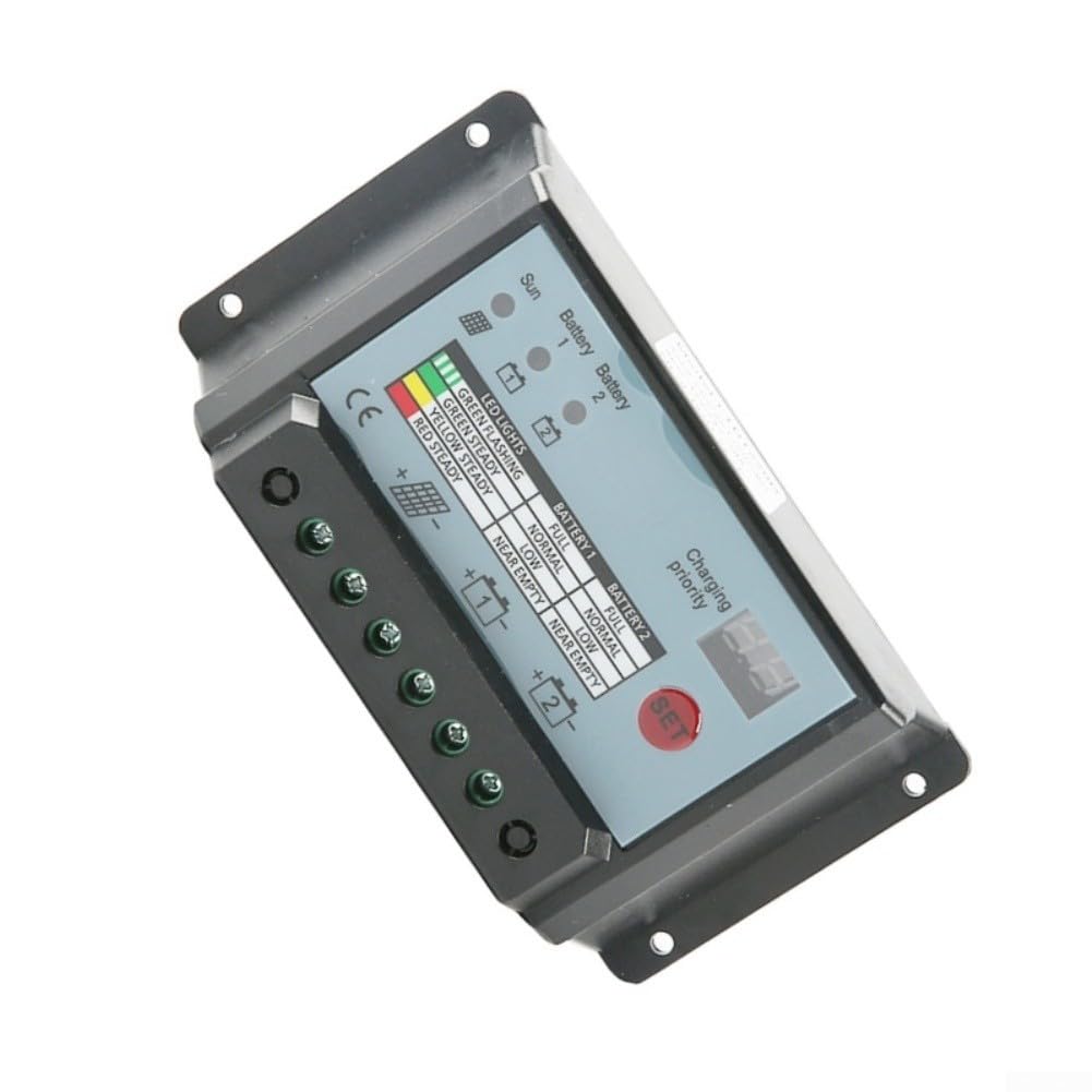 Régulateur de charge solaire double 12/24 V 30 A pour protection PWM (20 A)