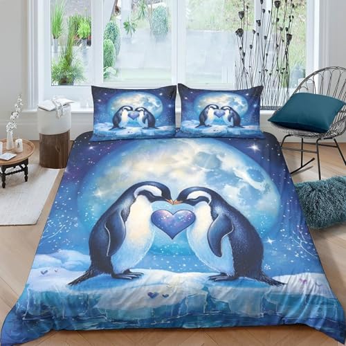 Housse de couette paon 3D lit double 200x200 parure de lit floral microfibre - 4