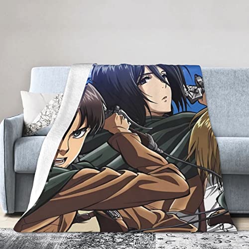 進撃の巨人 エアコンブランケット コンパクト暖かい 防寒 保温 軽い 布団 子供用/大人用 プレゼント 携帯用 車用 オフィス用 毛布 100×125cm