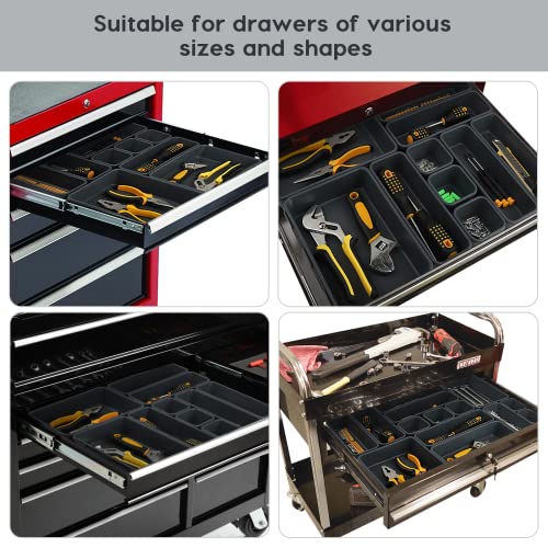 40-Pack Tool Box Organizer, Tool Drawer Organizers For Rolling Tool Drawers, Workbench And Cabinets, Tray Dividers Set For Toolbox Organization And Storage #TOP2