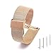 Produktbild Adallor® Uhrenarmband Edelstahl 20mm 22mm 18mm, Smartwatch Ersatzarmbander Armband Wechselarmband für Herren Damen mit Federstege, Ersatzarmband Metall Mesh Uhrenarmbänder, Uhrband Bracelet Strap