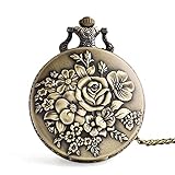[Abnehmbare Kette] - Diese Taschenuhr ist mit einer Kette ausgestattet, die als Halskette verwendet werden kann oder abgenommen und in eine Tasche gesteckt werden kann.