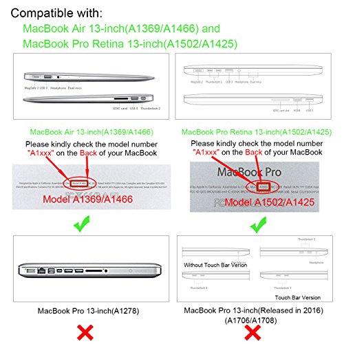 WALNEW 13.3インチMacbook Air/Pro Retina スリム パソコンケース カバー、封筒型デザインのケース、縦型収納で上質PUレザーケース、マックブック対応のアップルポーチ/レザーポーチ