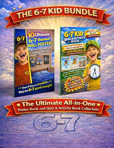 The 6-7 Kid Bundle, the Ultimate All-In-One Poster Book and Quiz & Activity Book Collection: A Smart, Screen-Free Gift Set for Kids, Tweens & Teens - ... to Play, and Built-In Bundle Savings image 2