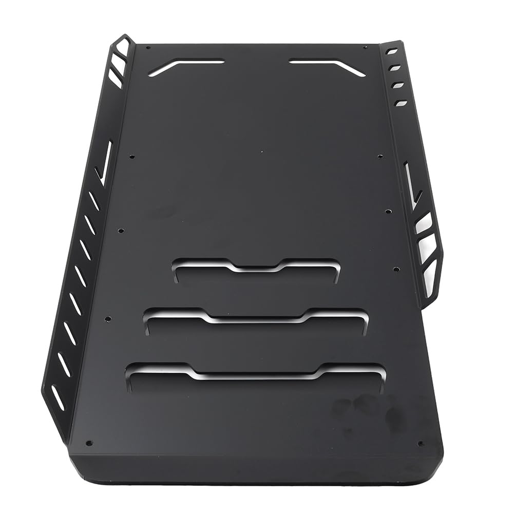 Cnaloo12 Lower Engine Chassis Protection Skid Plate Cover Guard Black Aluminum For Harley FAT BOY 2018-2024 1 Pc ( Similar) ( Size70x7.5x36.5 CM