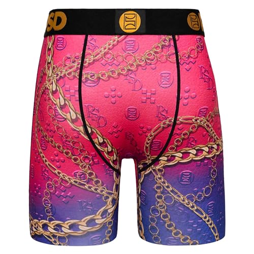 PSD Men's Bright Luxe Boxer Briefs, Multi, S4