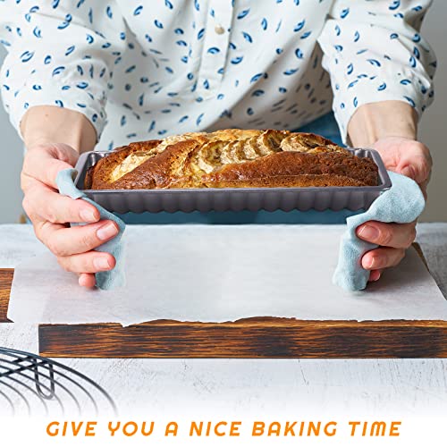 Gerrii 6 Pcs Almond Cake Pan Carbon Steel Non Stick Loaf Pan Bread Baking Pan Loaf Pan Mold For Tart Popover Roll, 12.2 X 4.72 X 1.57 Inches #TOP6