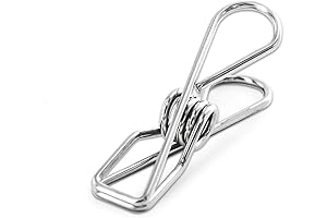 40 Pack Durable Stainless Steel Pinch Clips