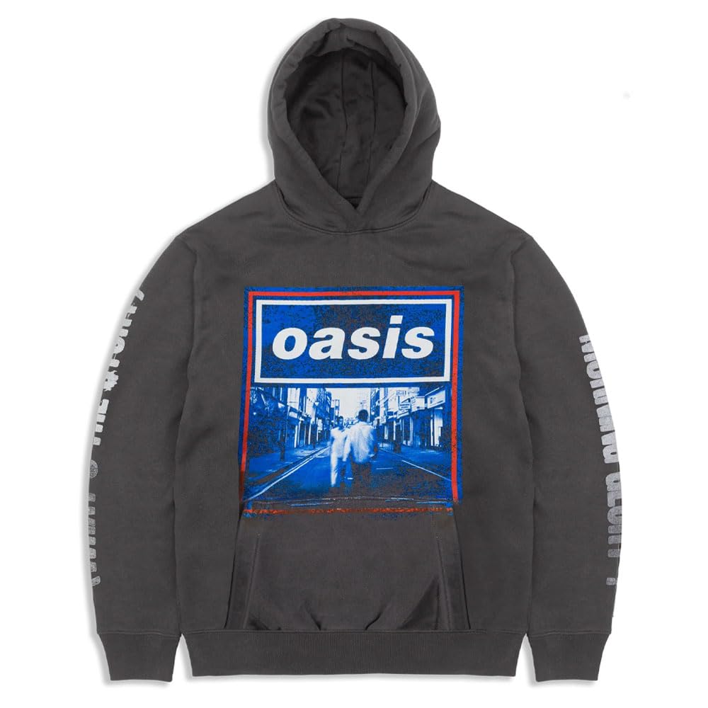 Oasis (M, Grey) Whats The Story Blue Tone Pullover Hoodie
