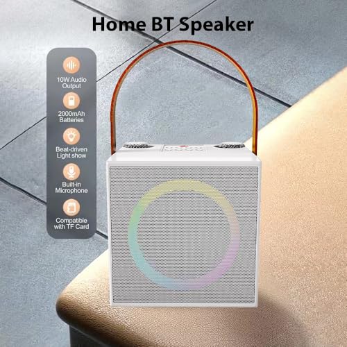 Machine à karaoké 10W avec effets de lumière colorés et micros BT