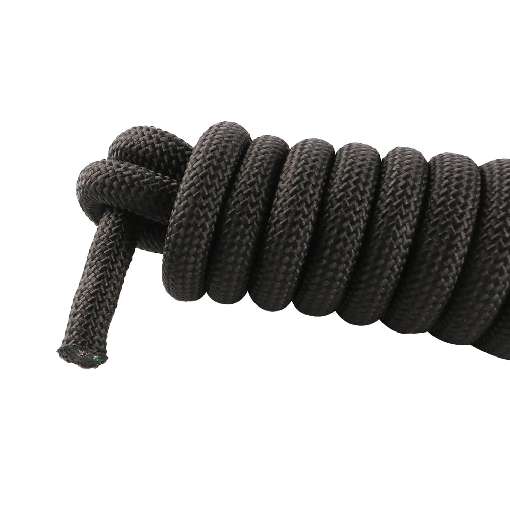 Ieron Equestrian Reins Full Braided Bolt Ropes Training Black Rope for Horses Equestrian Ropes - Image 4