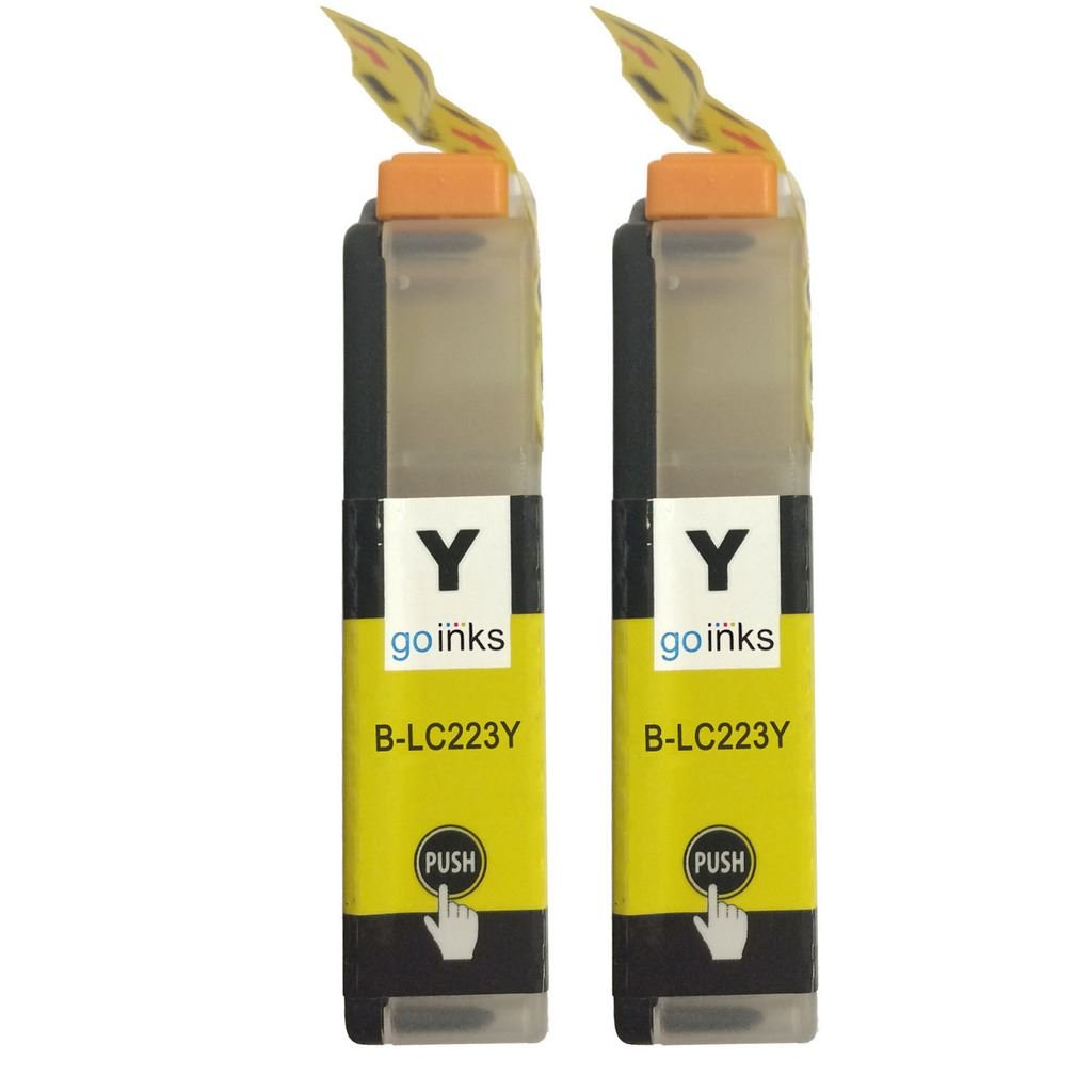 2 Go Inks Set Of 4 Cartridges To Replace Brother LC223 Compatible/non-OEM For Brother DCP And MFC Printers (8 Inks),Black, Cyan, Magenta,Yellow