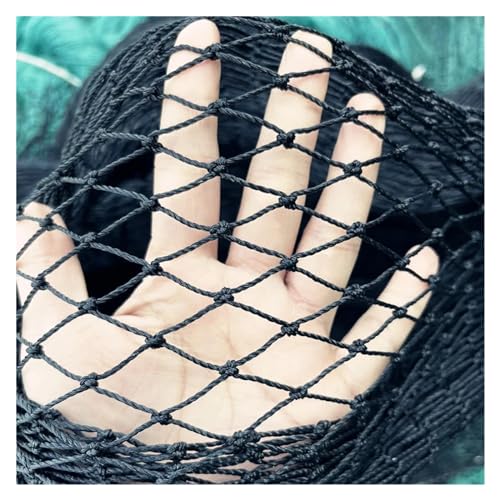 FNUQCOA Black Bird Netting-Heavy Duty Garden Nets Balcony Net Fence and Crops Protective Fencing Mesh Anti Deer(2mx10m,9 Strands-2cm Cell)