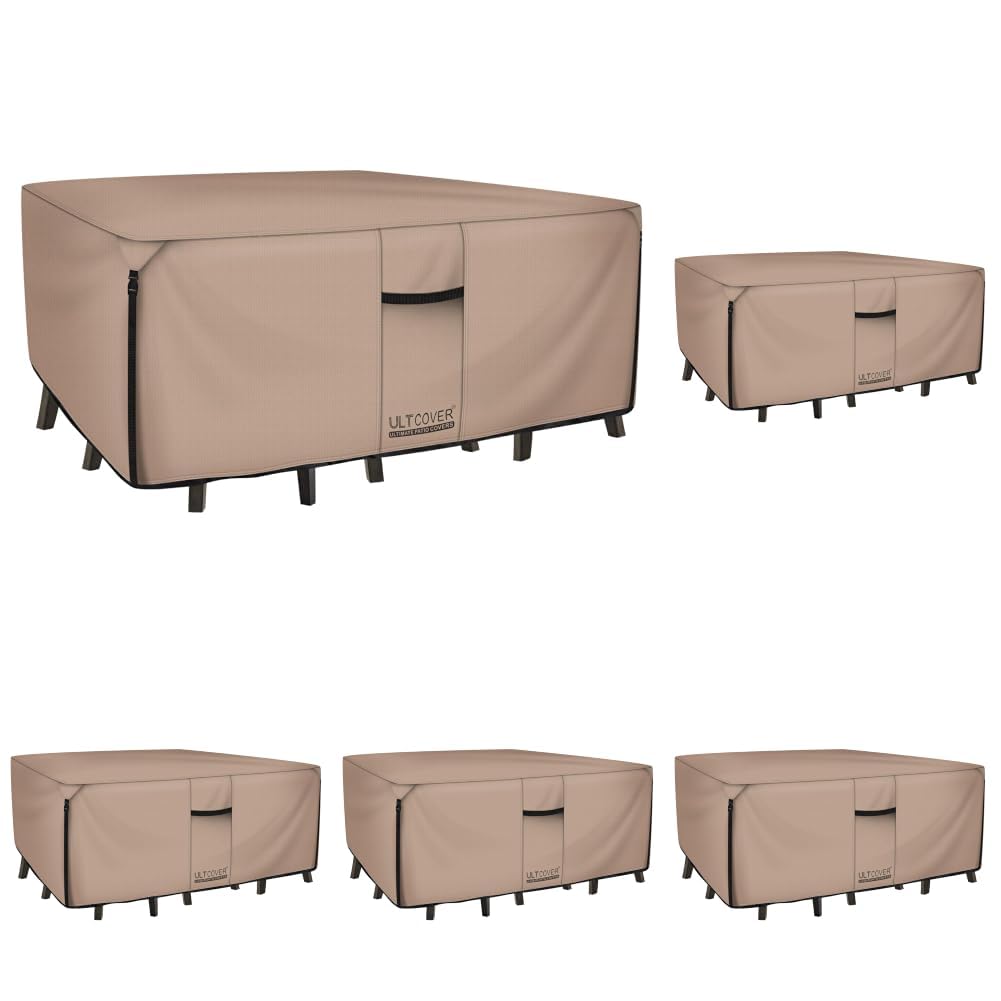 ULTCOVER Waterproof Patio Furniture Cover in, Rectangular 76"(L) x54(W) (Pack of 5)