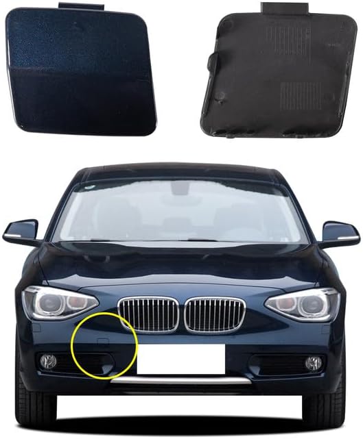 Car Front Bumper Tow Hook Cover Compatible with BMW 1 Series F20 Sedan F21 Wagon Hatchback 114i 116d 116i 118dX 118i 2012 2013 2014 Trailer Cover Cap 51117292947 Small Lid Towing Eye Cap