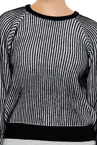 Forever 21 Women's Striped Ribbed Knit Sweater3