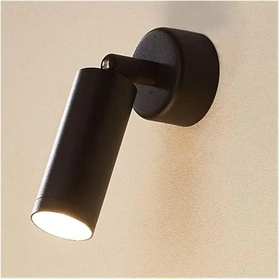 Image of Glowave 10W Modern LED Wall Ceiling Spot Light with Adjustable Head - Warm White (Black)