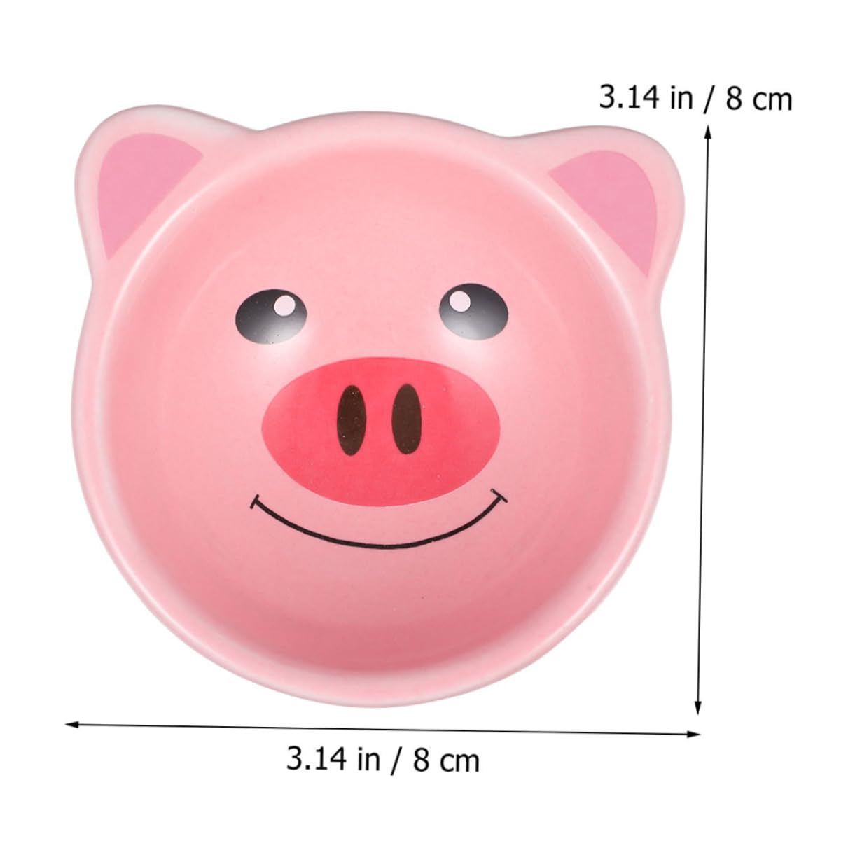 Mipcase Non-Slip Ceramic Pet Bowl Set Hamster Feeder Large Capacity for Water Food Storage