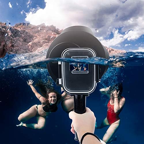 SHOOT Dome Port for GoPro Camera Accessories, Waterproof Dome with Red Filter and 10x Magnifier Filter for GoPro HERO7 Black/HERO 6/HERO 5 / HERO(2018) Underwater Photography