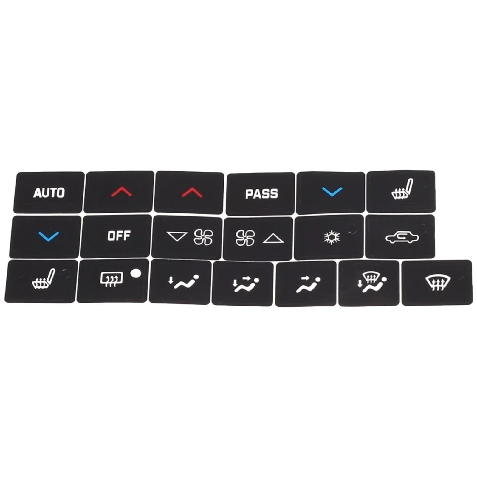 Dash Button Stickers Compatible with Buick for Lacrosse 2005 2006 2007 2008 2009 1pc Interior Repair AC Black Button Climate Control Decal Sticker