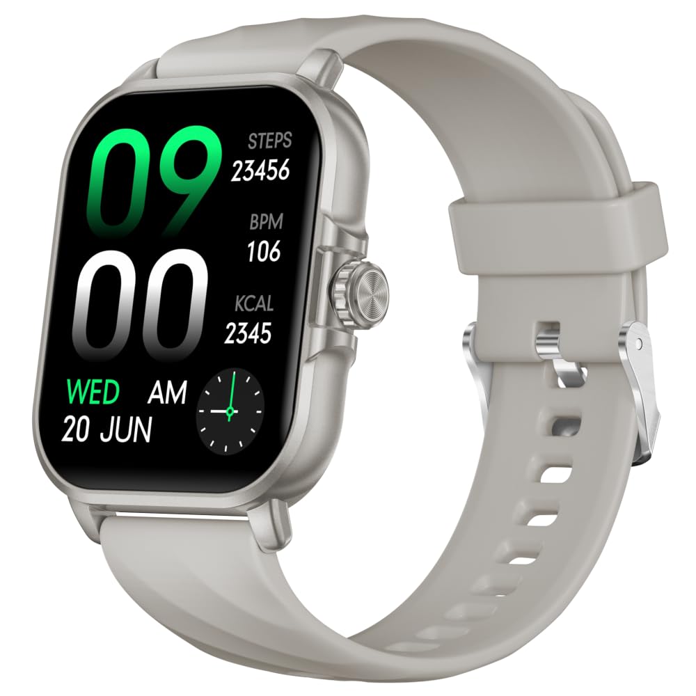 Black Shark Watch GT3 Neo 2.02-inch TFT Display, 7 Days Long Battery Life, Durable Design, IP68 Water and Dust Resistant, Fitness Tracking, 100 Sport Modes and Tracks Health Metrics - Silver