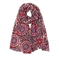 RIIQIICHY Foulard Donna – Sciarpa Donna Primaverile in Stampata, Sciarpa Leggera Donna per Primavera Estate Elegante e Casual
