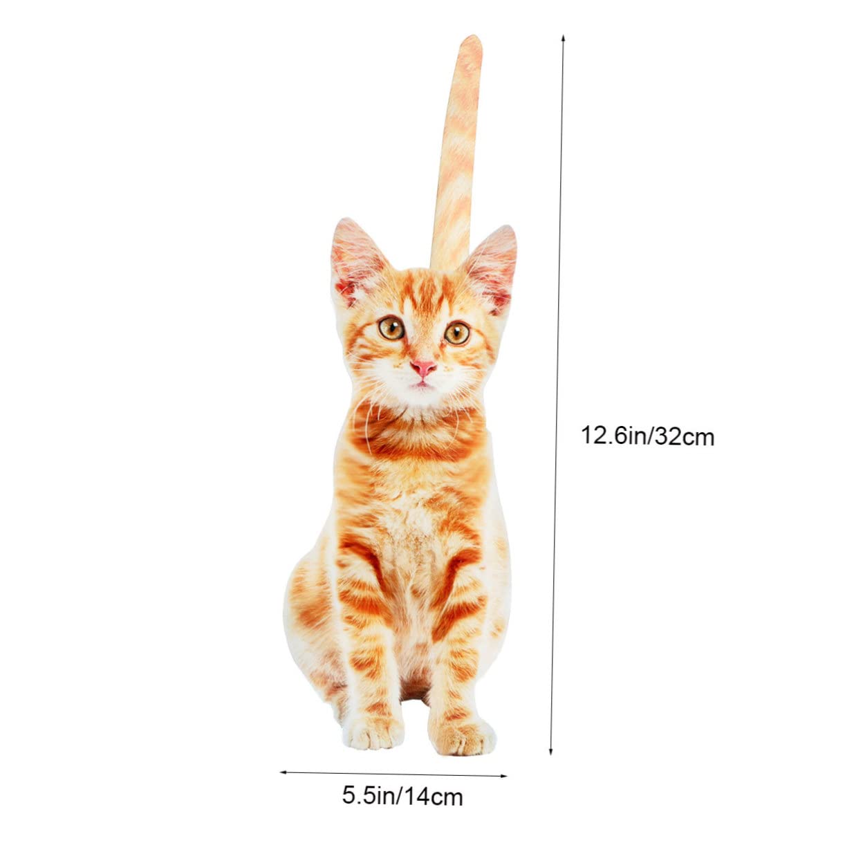 Didiseaon Portarotolo Funzione di Supporto e Conservazione a Forma di Gatto in Ferro Giallo di Carta Organizer Moderno Carta Asciugatutto per Cucina per Aree Cucina