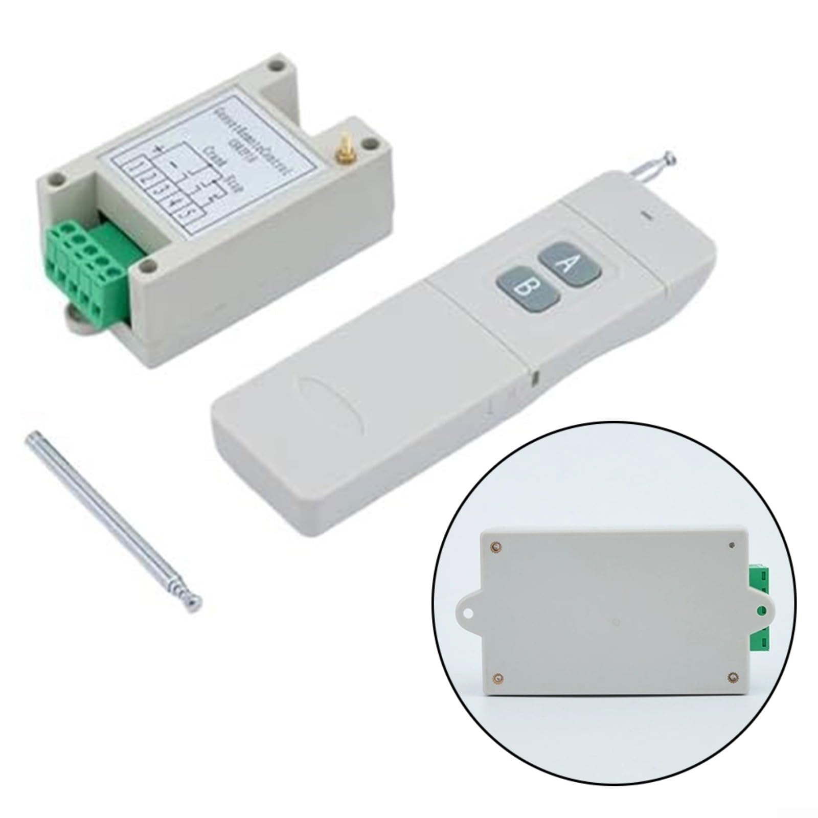 Unidad de control de parada de arranque remoto del generador, módulo controlador de grupo electrógeno inalámbrico de 433 MHz con antena para motor diesel, pieza de repuesto del sistema de 12 V 24 V