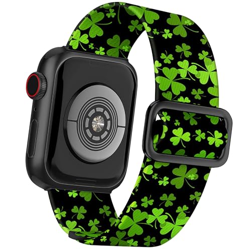 Melyis Sharmock �L�k���i�C�����o���h ���f�B�[�X 46mm 45mm 44mm 49mm 42mm St. Patrick's Day �L�kiWatch�o���h Apple Watch Series 11 10 9 SE 8 7 6 5�p �E