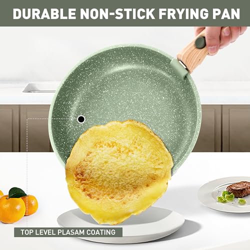 MAISON ARTS Camping Pots and Pans Set Non Stick with Removable Handle - image 9